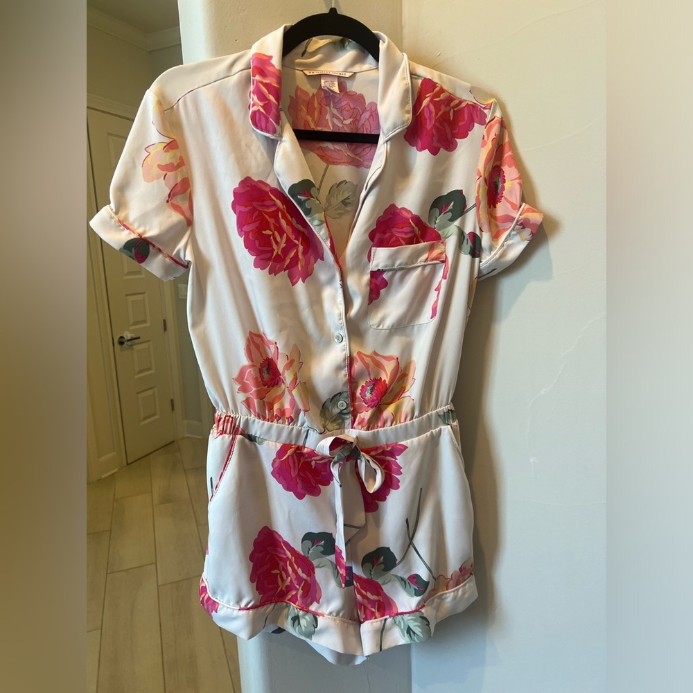 Victoria’s Secret Floral pajama romper